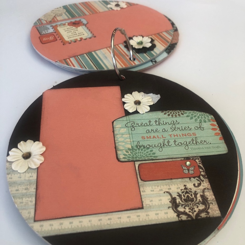 Handmade chipboard album